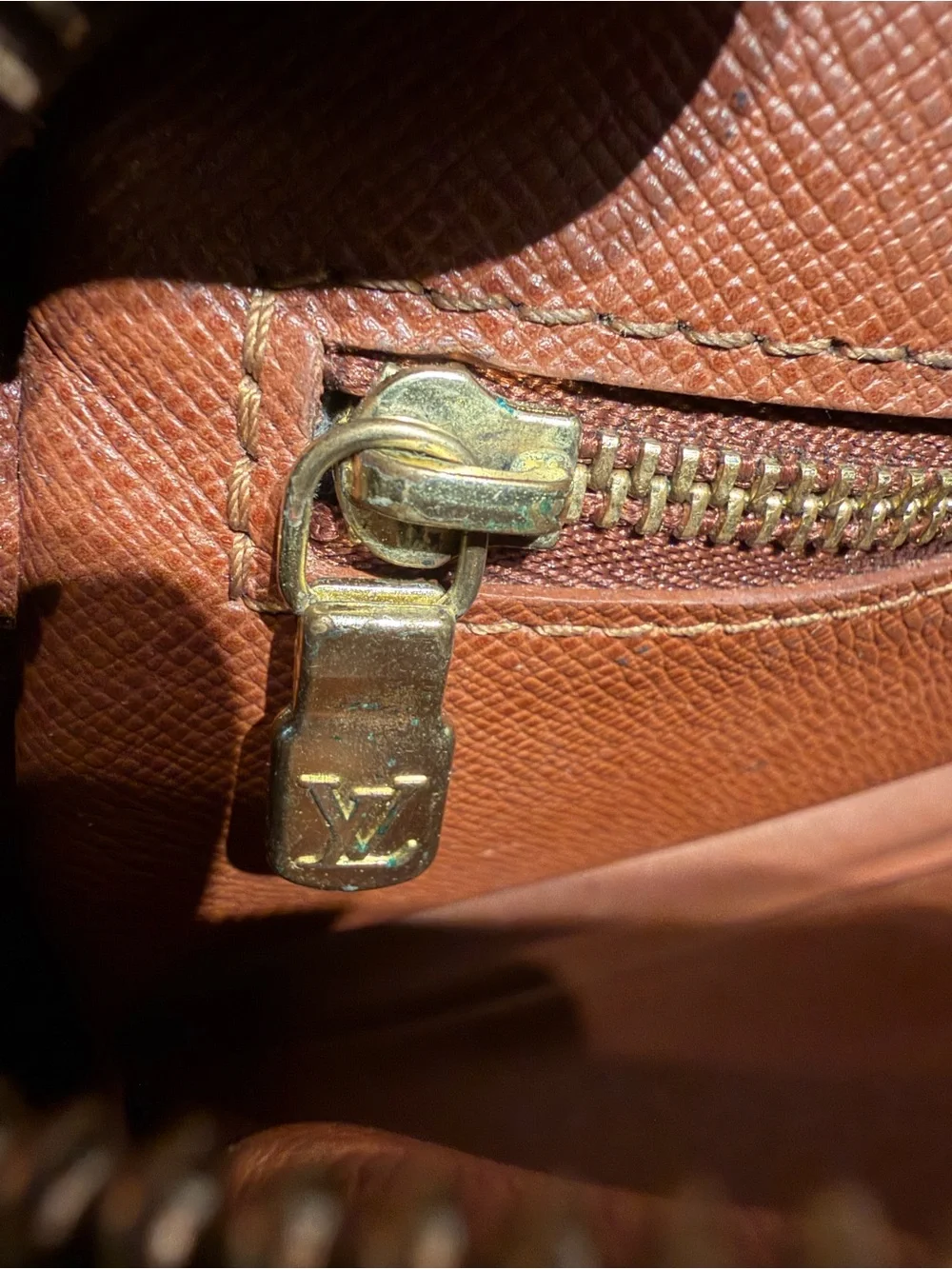 Louis Vuitton Monogram Crossbody Bag in Brown and Tan